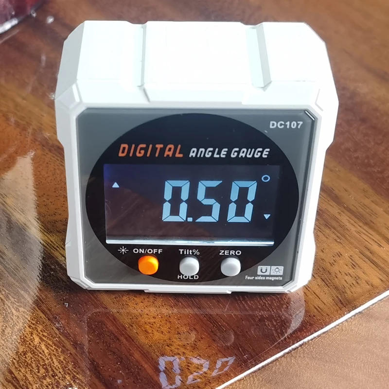 Digital Protractor Laser USB Inclinometer 360° Level Angle Finder High Precision Goniometer Magnet Tilt Measuring Tools 5