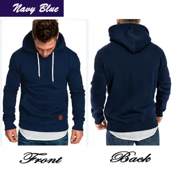 

Newest Sweat Shirt Men Slim Fit Athletic Muscle Hoodies Tops Men's Hooded Long Sleeve SweatShirt Hoody Sweat Shirt