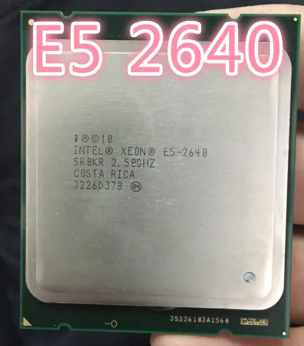 

CPU Intel Xeon Processor E5-2640 Six Core 15M Cache/2.5/GHz/8.00 GTs 95W LGA 2011 E5 2640 Desktop Processor