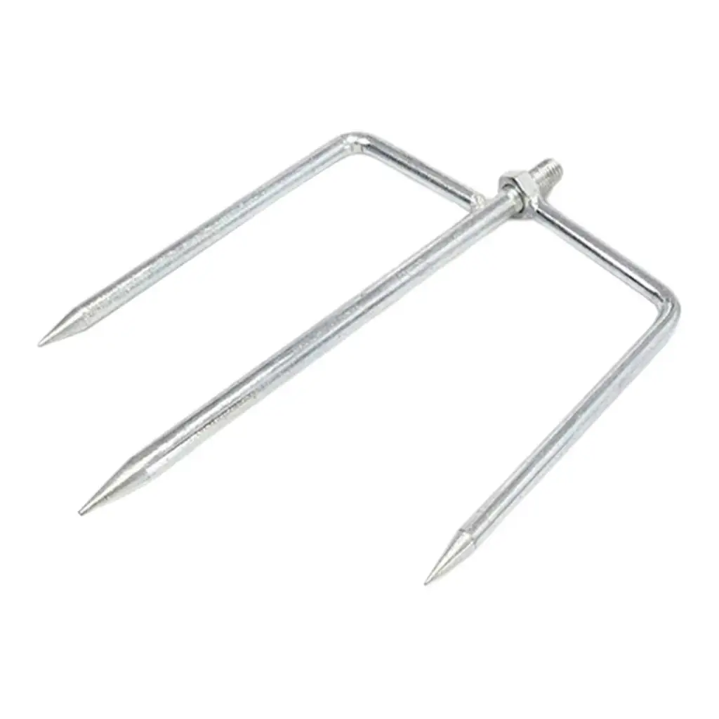 Detachable Umbrella Ground Spike Pole Garden Outdoor Beach Metal Universal Fishing Umbrella Ground Spike