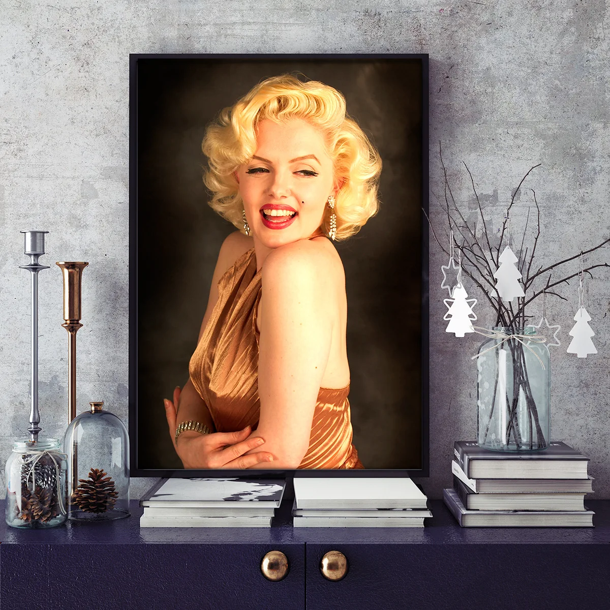 

Movie star Marilyn Monroe modern wall painting home decoration living room and bedroom printing canvas painting mural art poster