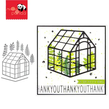 

Botanical House Metal Cutting Dies Daisy DIY Etched Dies Craft Paper Card Making Scrapbooking Embossing