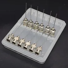 12 шт. 23 г дозирующие Советы Клей жидкая глина игла дозатора 23 Калибр шприц из нержавеющей стали Дозирующий Наконечник иглы