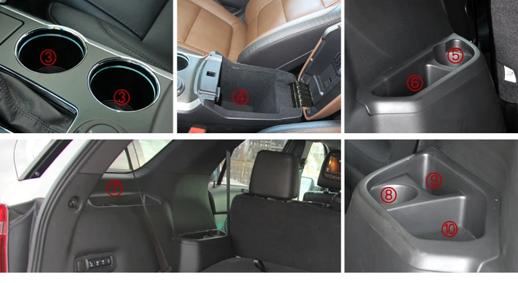 Слот для ворот для Ford Explorer Everest Trend 2011 MK5 U502 предварительно подвешиваемый межкомнатный дверной коврик автомобильные подстаканники Нескользящие коврики
