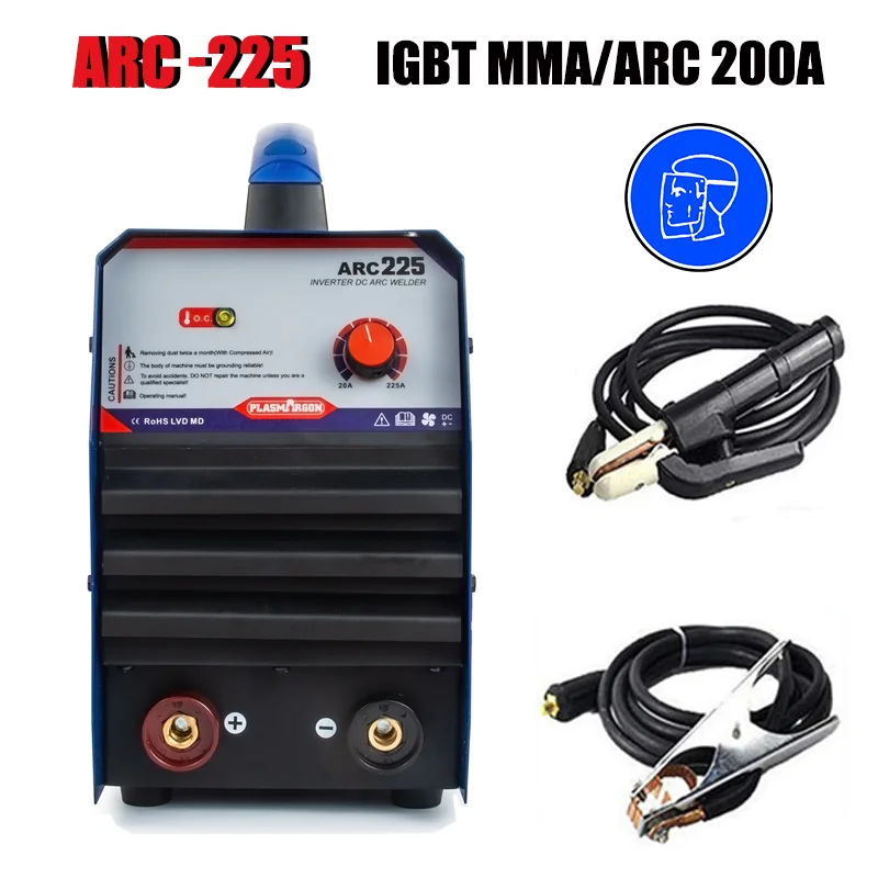 

Inverter IGBT ARC-225 Welder Portable Machien Stick Welder Machine 200A MMA / ARC Welder Dual Voltage 110V/220V