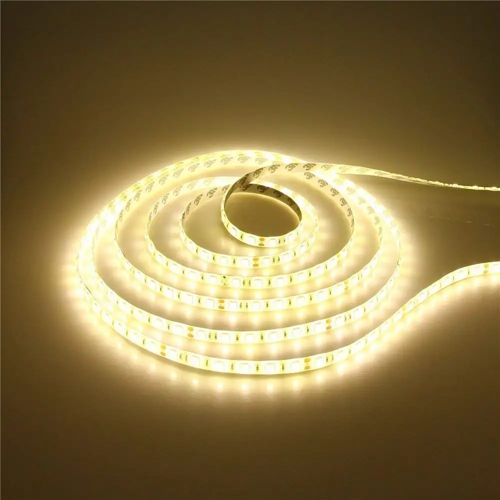 DC 5050 24V LED Strip RGB Warm White 24 v 5 meter waterproof flexible Light stripe 60Leds Tape Luces lamp Ribbon tv backlight