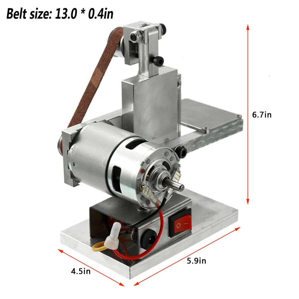 240V 10/20 мм DIY Мини Электрический ленточно-шлифовальный станок шлифовальная полировальная машинка резак краев точилка, дерево, металл, шлифовальные станки