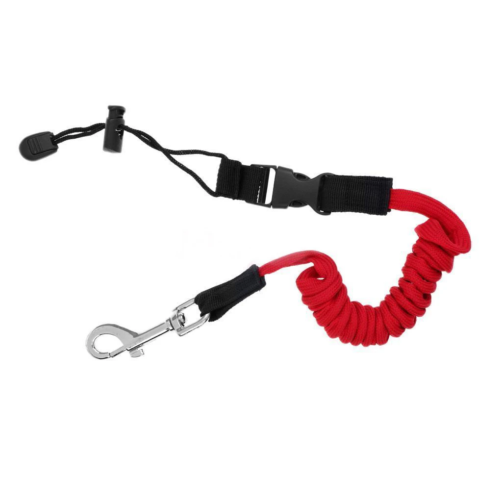 

Universal Paddle Leash Kayak Leash Rod Brand New Fishing Coiled 155cm TPU Boat