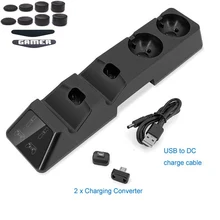 Новейшая PS4 4 в 1 Quad зарядная док-станция Подставка для sony Playstation 4 PS4 Slim Pro PS Move контроллер зарядного устройства для хранения