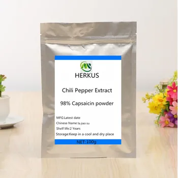 

Hot selling high-qualityChili Pepper Extract extract 98% capsaicin powder,la jiao su,helps digestion and improves heart function