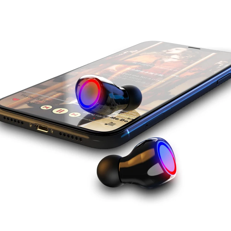 New M12 TWS Bluetooth 5 0 Headset Digital Power Display Earphone Touch Bluetooth Headphone Bluetooth Earbuds With Micphone