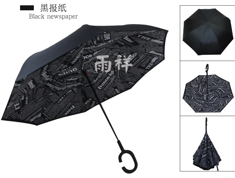 Двухслойный складной зонт Parapluie с защитой от ультрафиолета и защитой от солнца и дождя для мужчин и женщин