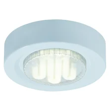 98631 Св-к накладной белый, круглый 3х6W, GX53