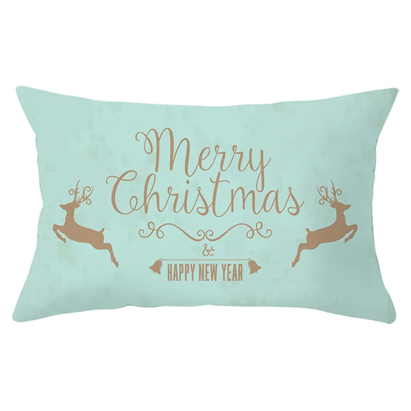 Fuwatacchi Рождество накидки на подушки с принтом «олень» для наволочка Decoratives чехлы на диванные подушки, домашний диван аксессуары 30x50 см - Цвет: PC12727