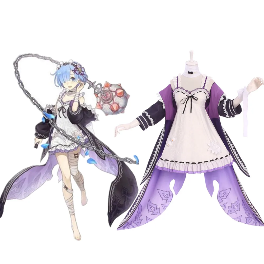 Anime Ram Cosplay Rem Cosplay Costume Re Zero x Game SINoALICE Cosplay