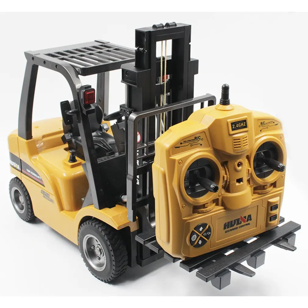 Вилочный погрузчик HUINA TOYS 1577 1/10 8CH из сплава с дистанционным управлением грузовик