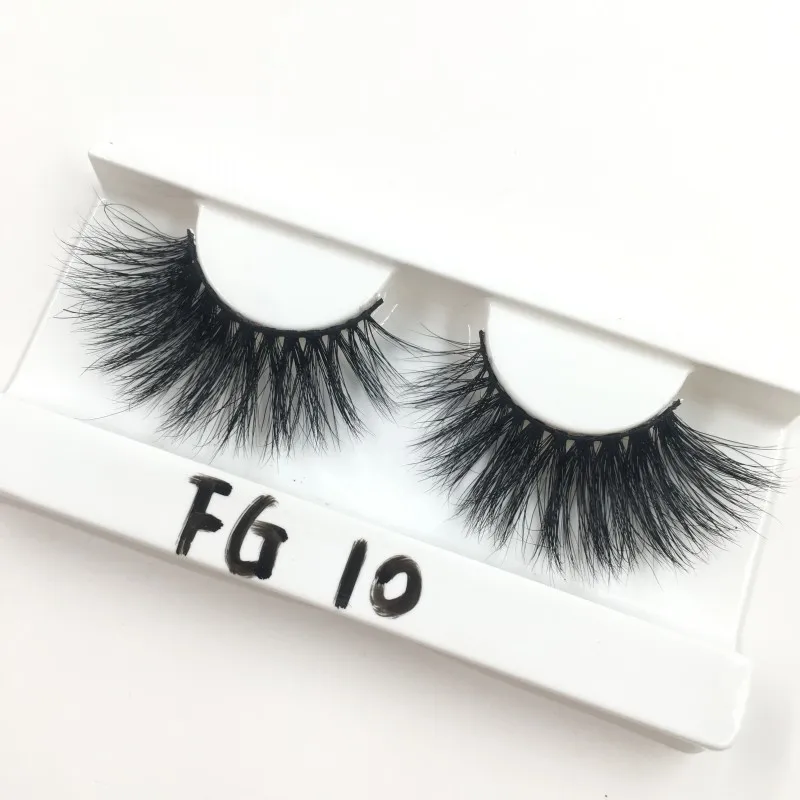 FG 10 FDshine 5D норковые ресницы Удлиненные 27 мм ресницы с голографической упаковкой - Цвет: FG 10