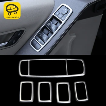 

CarManGo For Mercedes Benz R-Class 2014-2017 Car Door Gate Window Control Lift Panel Trim Frame Sticker Cover Interior Accessory
