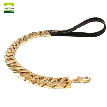 

Pet Bulldog Titanium Steel Chain Stainless Steel Bully dog Casting Thick Leashes Belt Training Rope Pet Supplies 2020 New