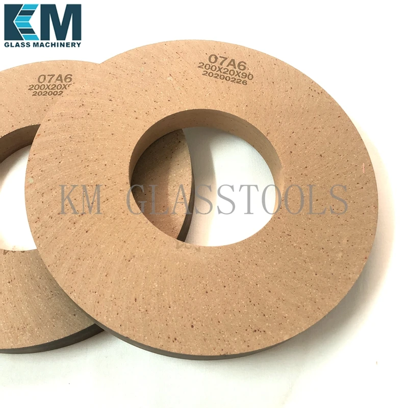 200x90x20mm/200x22x20mm Polishing Wheels For Glass Final Polishing Wheel Glass Pencil Edging Shape Edging Machine BD