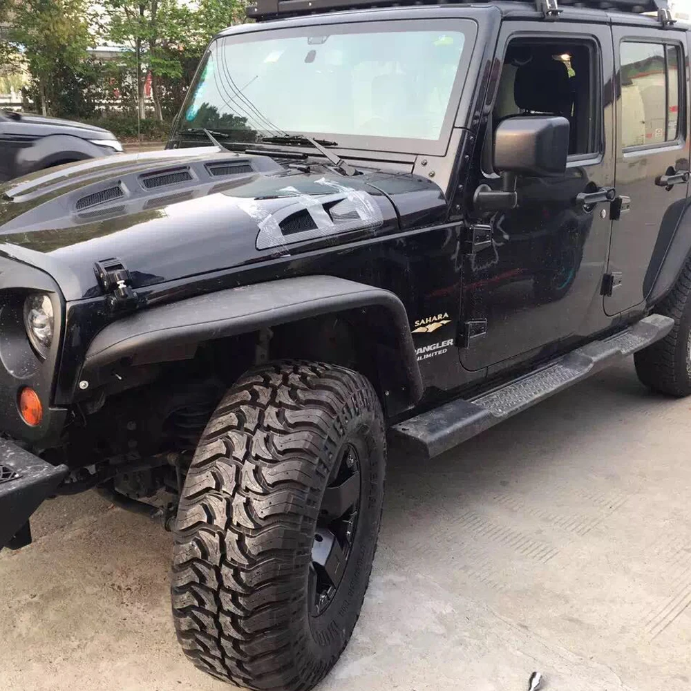 J067 отрава паук Брызговики передний и задний Алюминиевый сплав для Jeep Wrangler JK 2007-2017