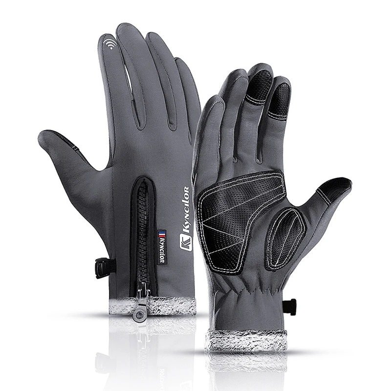 Winter Men Women Thermal Ski Skiing Gloves Thermal Fleece Waterproof Snowboard Gloves Touch Screen Snow Motorcycle Warm Mittens