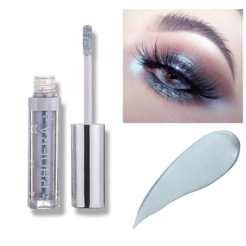 Glitter Eyeshadow Waterproof Liquid Shimmer Long Lasting Metallic Pigments Shine Metals Glitter and Glow Eye Shadow Stickers