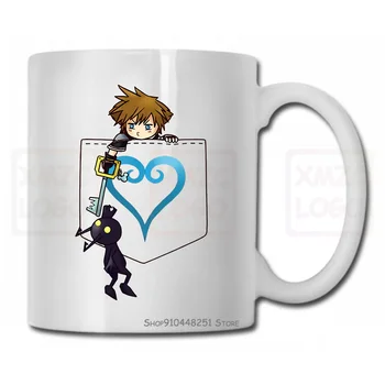 

Sora Pocket Buddy Mug Cup Kingdom Hearts Sora Heartless Pocket Video Game Chibi Women Men