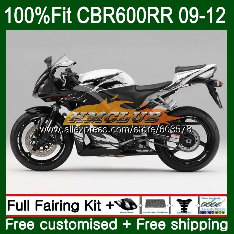 Литые изделия для Honda CBR600RR 2009 2010 2011 2012 75CL. 9 CBR 600 RR CBR 600 RR CBR 600 RR 600 F5 09, 10, 11, 12, Обтекатели цветочным принтом; обувь на каблуке - Цвет: No. 1