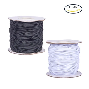

2 Rolls 1mm Thread String Cord Clear Stretch Elastic Thread for Jewelry Making
