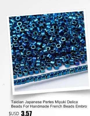 Taidian 11/0 Delica Miyuki Seedbeads, очаровательные бусины, Япония,, родное ручное Изготовление ювелирных изделий на Рождество, 5 г, около 1000 шт