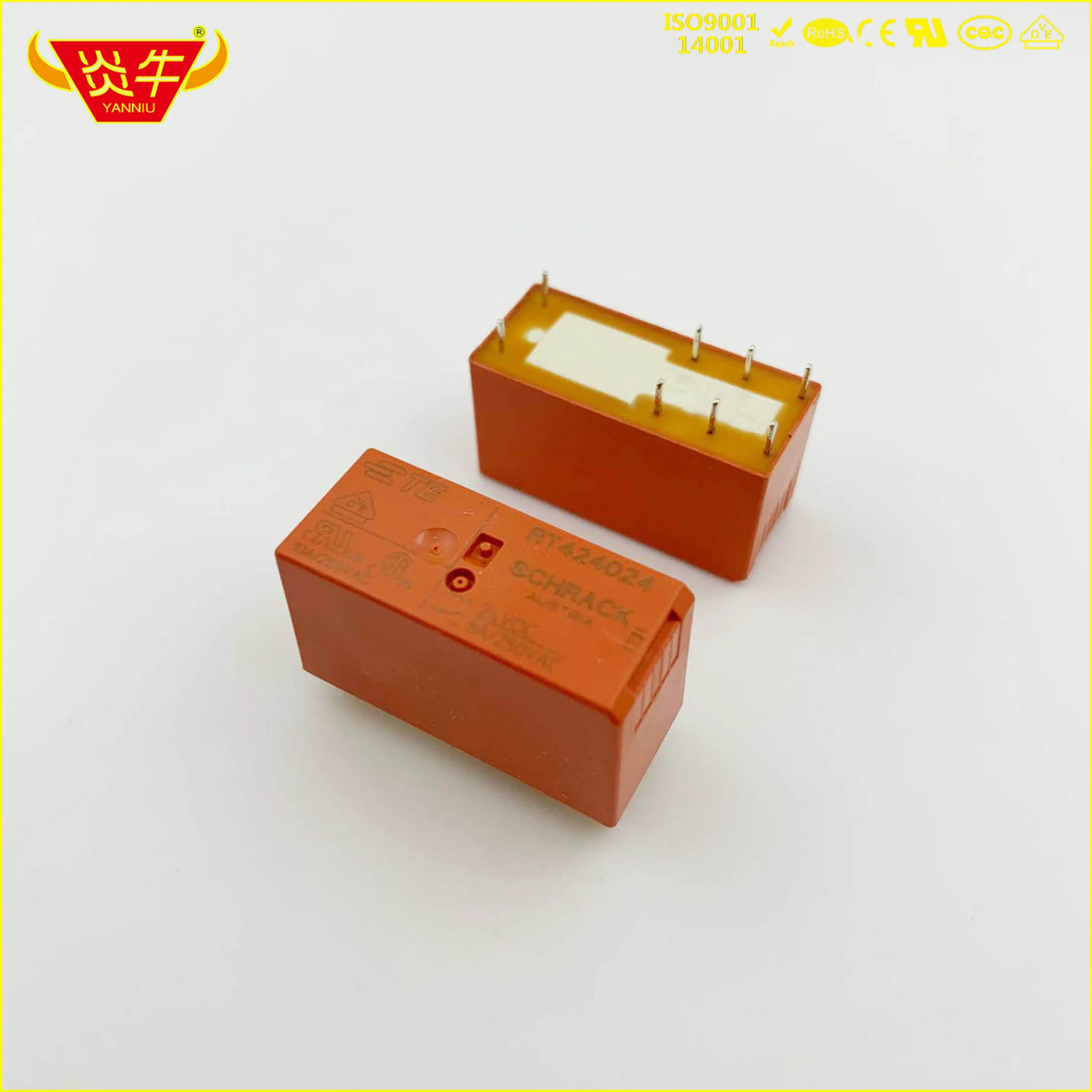 Tyco электроника для SCHRACK-TE Connectivity RT424005 RT424012 RT424024 8A250VAC 8 контактов Мощность реле G2R-2