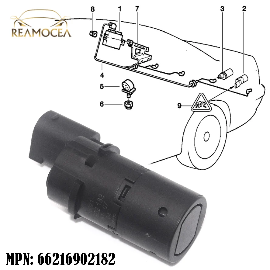 Reamocea 66216902182 8375533 6902182 PDC Parking Distance Assist Bumper Reverse Sensor Fit for BMW E38 E39 E53 X5 540i 525i 528i |