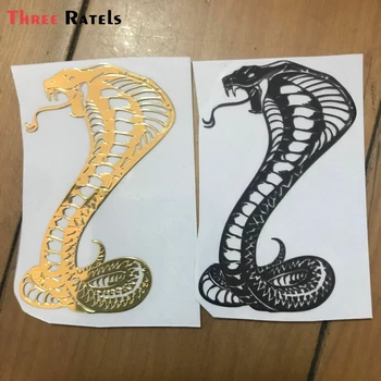 

Three Ratel cool MT-66 snake cobra 3D metal sticker Stickers for Laptop Skateboard Home Decoration Car Scooter Decal