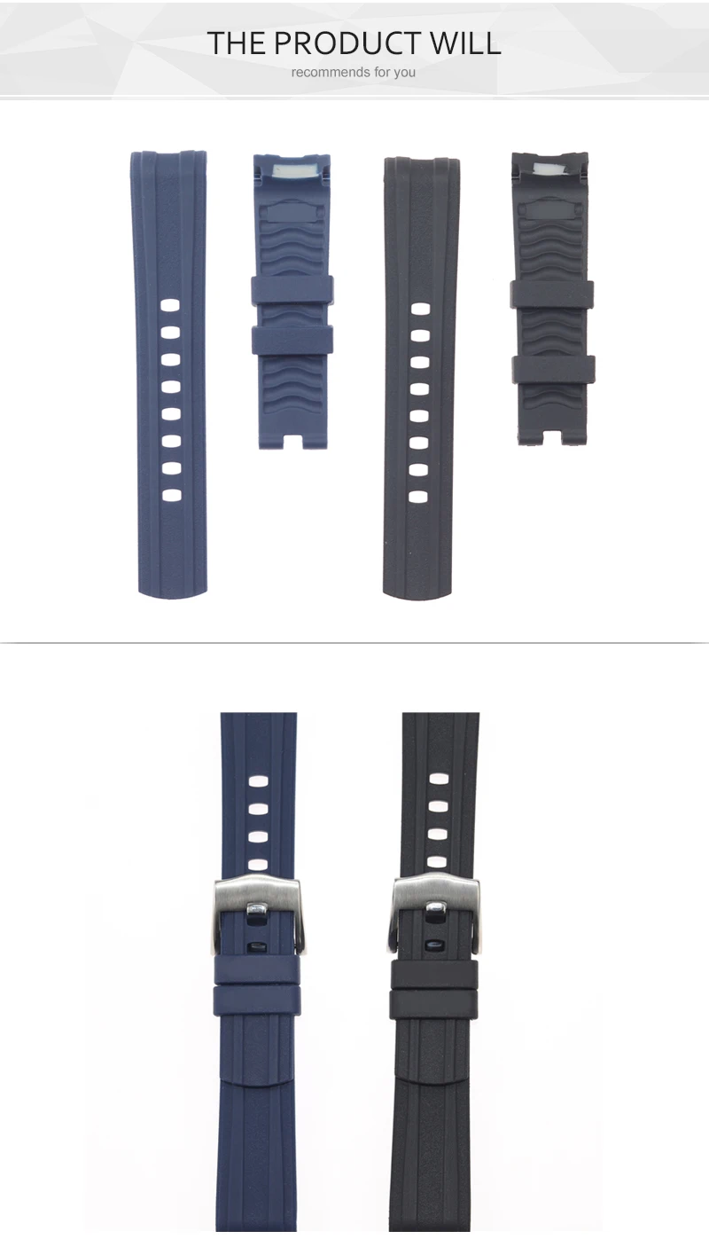 20mm strap bracelet belt for new SEAMASTER 300 m diving watch 42mm watch rubber bands blue black sports 007