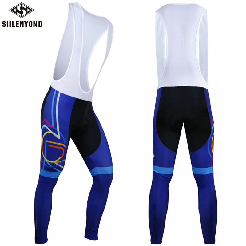 one piece bib pant Siilenyond зимний комбинезон для велоспорта с 3D противоскользящим гелевым подкладом, сохраняющий тепло, для горного велосипеда, плотные удобные велосипедные брюки - Цвет: one piece bib pant