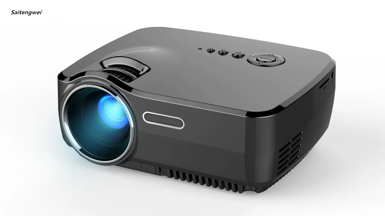 [White]GP70 Full Network Cost-effective Portable Micro Projector 4 Inch Protable Projector High Value Home Projector