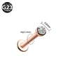 Rose gold 2mm
