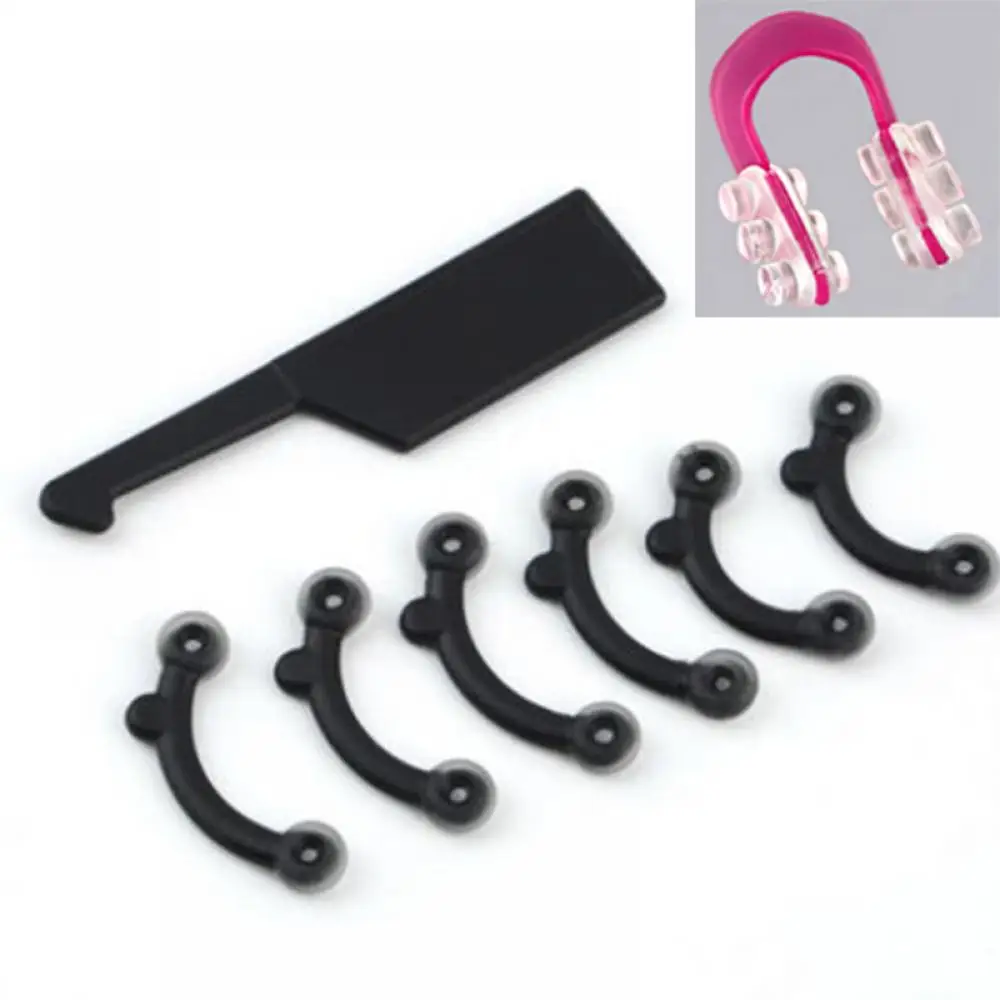 1 Set Beauty Nose Up Lifting Shaping Clip Clipper Shaper Bridge Straightening 3 Size Nose Clip Corrector Massage Tool No Pain
