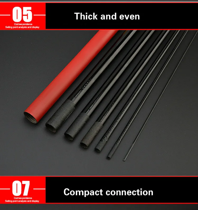 Telescopic Fishing Rod FRP Super Hard Ultra Light Carp Feerder Fishing Poles Stream Fishing Canne Hooks 2.7/3.6/4.5/5.4/6.3/7.2m
