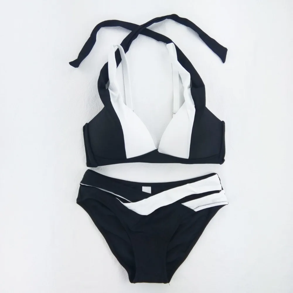 CINOON Bikini Set Push up 2019 Sexy Women Swimsuit Female Bandage Biquini Bathing suit Women Plus Size Color matchi Swimwear XXL