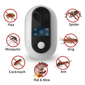 

Electric Mosquito Deratization Device Pest Control Rodent Rat Mouse Repellent Anti Mosquito EU UK US Plug Repellent #