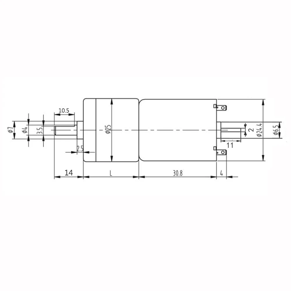 25GA370D DC 12V 24V Шестерни двигатель 10/15/25/35/60/80/130/150/300/600 об/мин щеточный механизм постоянного тока мотор удлинение вала устанавливаемый кодировщик