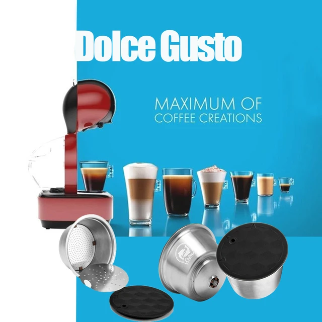 $US $9.36 iCafilas Stainless Steel Metal Rusable Dolce Gusto Capsule for Nescafe With Coffee Filters Dolci Gu