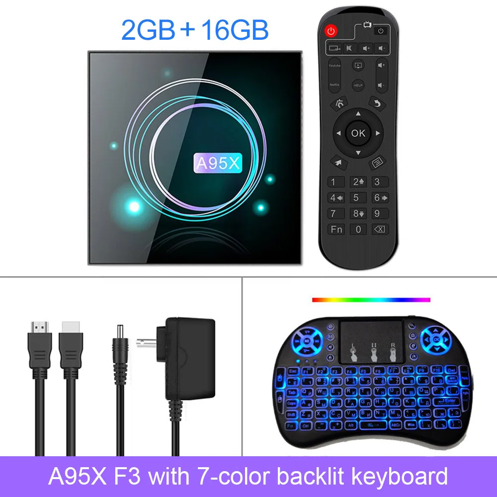 LEMADO A95X F3 тонкий ТВ Box android 9,0 Amlogic S905X3, 4 ГБ, 64 ГБ, с светодиодный Дисплей 2,4G& 5G WI-FI HDMI 2,0 8K YouTube android ТВ коробка - Цвет: 2G 16G backlit i8