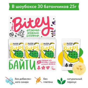 

Fuchsia-berry bars bitey "Apple-banana" 30 PCs/25g