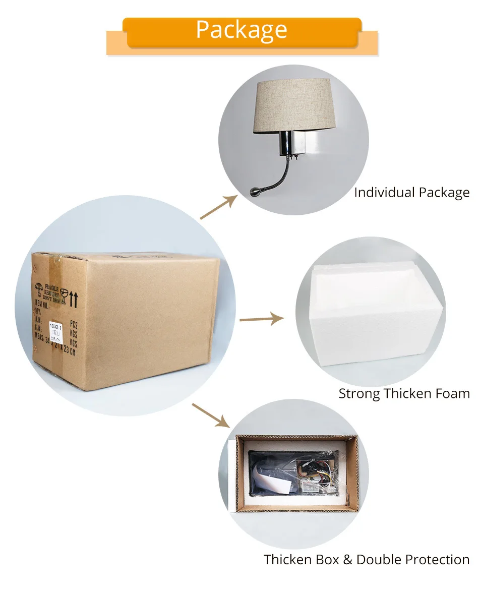 Modern LED Wall Lamp with Switch E27 Bulb Bedroom Sconces Indoor Vanity Bathroom Industrial Decoration Home Wall Mounted Light (3)