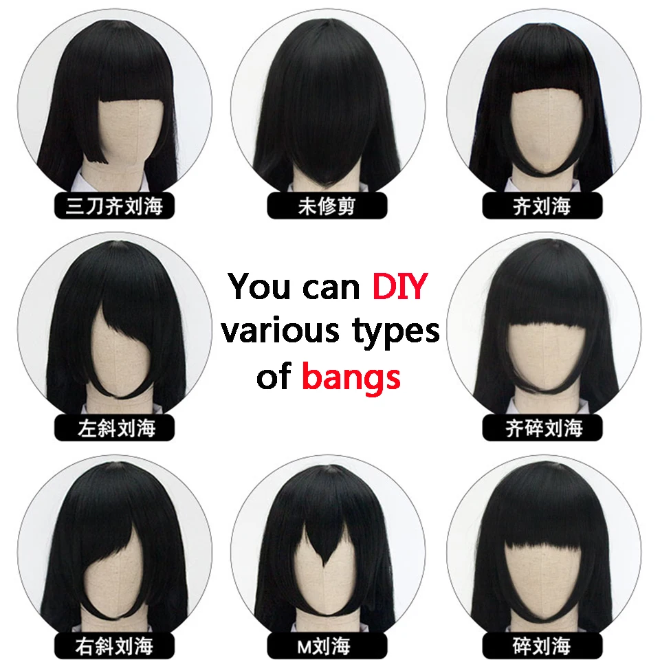 LUPU Synthetic Wig Pink Red Black Blue Purple Blonde White Wig Female Short Bob Halloween Christmas Party Cosplay Wigs For Women