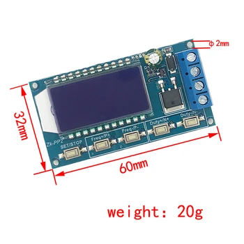 

High-power PWM dimming speed control module solenoid valve number frequency duty cycle adjustable cycle delay PP2
