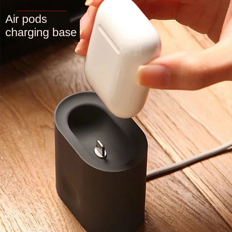 Новые airpods Портативный настольная Зарядная база для AirPods зарядная док-станция